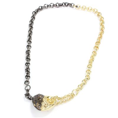 925 Sterling Silver Heart Necklace with Doch Chain - 6