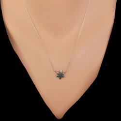 925 Ayar Gümüş Çift Taraflı Kar Tanesi Kolye - 3