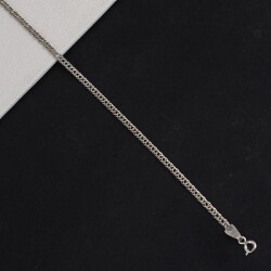 925 Ayar Gümüş Curb Zincir - 3