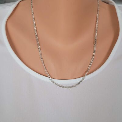 925 Ayar Gümüş Curb Zincir - 2