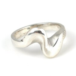 925 Ayar Gümüş Dalga Model Yüzük - 4