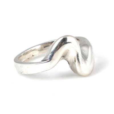 925 Ayar Gümüş Dalga Model Yüzük - 2