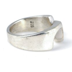 925 Ayar Gümüş Dalgalı Yüzük - 3