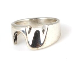 925 Ayar Gümüş Dalgalı Yüzük - 4