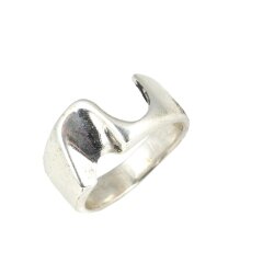 925 Ayar Gümüş Dalgalı Yüzük - Nusrettaki