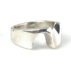 925 Ayar Gümüş Dalgalı Yüzük - Nusrettaki (1)