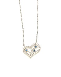 Sterling Silver Life in a Heart Dainty Necklace - Nusrettaki (1)