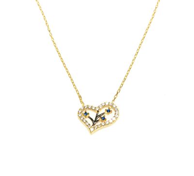 Sterling Silver Life in a Heart Dainty Necklace - 3