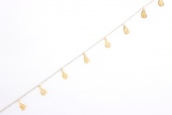 925 Ayar Gümüş Damla Telkari Halhal - 6