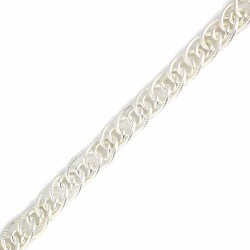 925 Ayar Gümüş Desenli Olimpiyat Model Zincir Bileklik - 3