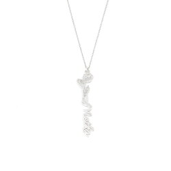 925 Ayar Gümüş Doğum Çiçeği İsim Kolye - 1