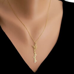 925 Ayar Gümüş Doğum Çiçeği İsim Kolye - Nusrettaki