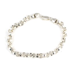 925 Ayar Gümüş Düz Astar Model Doch Bileklik - Nusrettaki