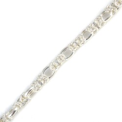 925 Ayar Gümüş Düz Burgu Sarmaşık Model Bileklik - Nusrettaki (1)