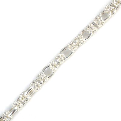 925 Ayar Gümüş Düz Burgu Sarmaşık Model Bileklik - 2