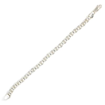 925 Ayar Gümüş Düz Doch Bileklik - 2