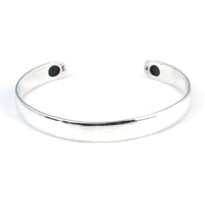 925 Ayar Gümüş Düz Erkek Bileziği - 3