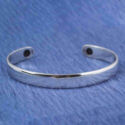 925 Ayar Gümüş Düz Erkek Bileziği - Nusrettaki (1)