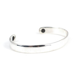 925 Ayar Gümüş Düz Erkek Bileziği - Nusrettaki