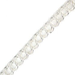 925 Ayar Gümüş Düz Samanyolu Model Bileklik - 3