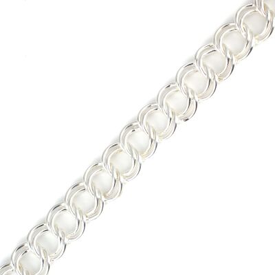 925 Ayar Gümüş Düz Samanyolu Model Bileklik - 3