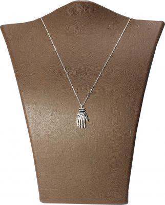 925 Sterling Silver Hand Design Necklace - 9