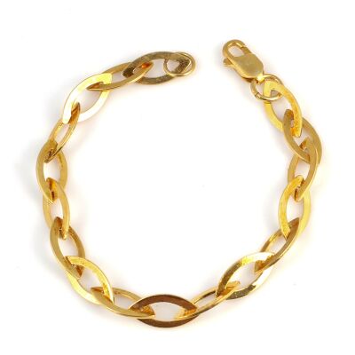 925 Ayar Gümüş Elips Şeklinde Bileklik - 1