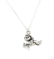 925 Sterling Silver Cupid Love Necklace - Nusrettaki (1)