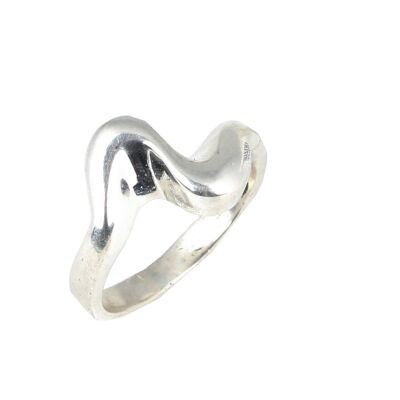 925 Ayar Gümüş Es Model Yüzük - 1