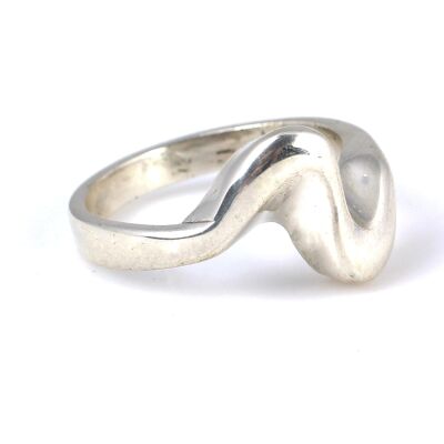 925 Ayar Gümüş Es Model Yüzük - 2