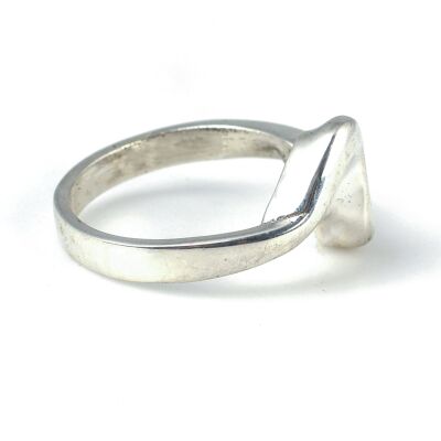 925 Ayar Gümüş Es Model Yüzük - 4