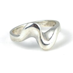 925 Ayar Gümüş Es Model Yüzük - 5