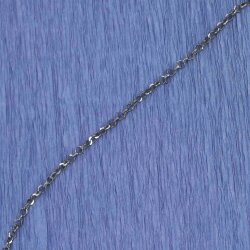 925 Ayar Gümüş Eskitme Model Siyah Kalemli Halka Zincir - 3