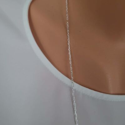 925 Ayar Gümüş Figaro Zincir - 4