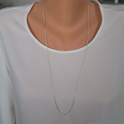 925 Ayar Gümüş Figaro Zincir - 2