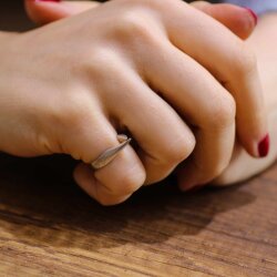 925 Ayar Gümüş Fil Dişi Model Yüzük - 3