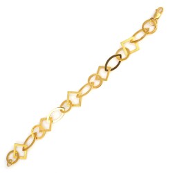 925 Ayar Gümüş Geometrik Parçalı Bileklik - Nusrettaki (1)