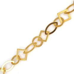 925 Ayar Gümüş Geometrik Parçalı Bileklik - 3