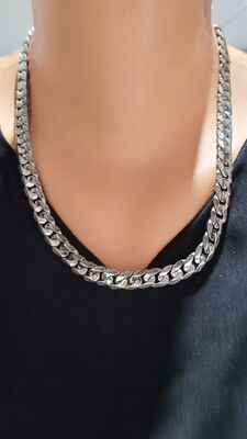 925 Ayar Gümüş Gurmet Zincir Erkek Kolye - 1