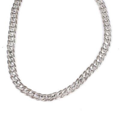 925 Ayar Gümüş Gurmet Zincir Erkek Kolye - 3