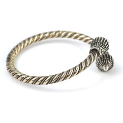 925 Ayar Gümüş Güverseli Toplu Burma Bilezik - 3