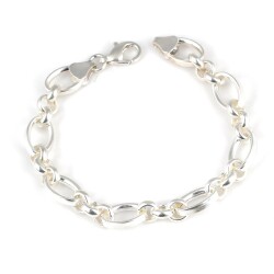 925 Ayar Gümüş Hallow Doc Zincir Bileklik - Nusrettaki