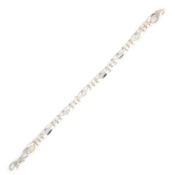 925 Ayar Gümüş Hallow Doc Zincir Bileklik - Nusrettaki (1)