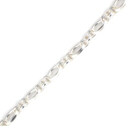 925 Ayar Gümüş Hallow Doc Zincir Bileklik - 3