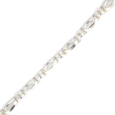 925 Ayar Gümüş Hallow Doc Zincir Bileklik - 3