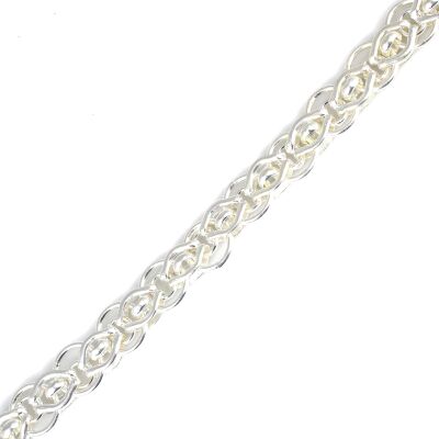 925 Ayar Gümüş Hallow Örgü Bileklik - 3