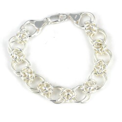 925 Ayar Gümüş Hallow Zincir Bileklik - Nusrettaki