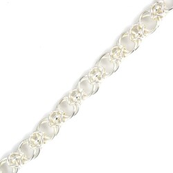 925 Ayar Gümüş Hallow Zincir Bileklik - 3