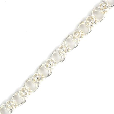 925 Ayar Gümüş Hallow Zincir Bileklik - 3