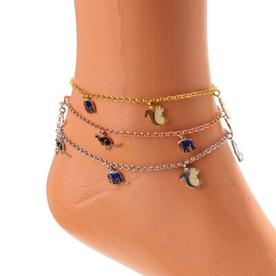 925 Ayar Gümüş Hayvanlar Alemi Halhal - 3